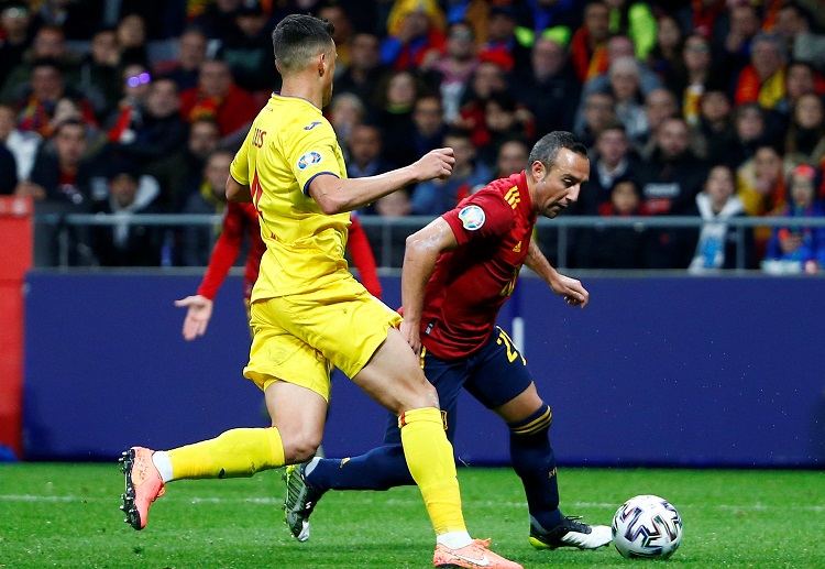 Adrian Rus was unfortunate to score an own goal during the Euro 2020 match between Spain and Romania