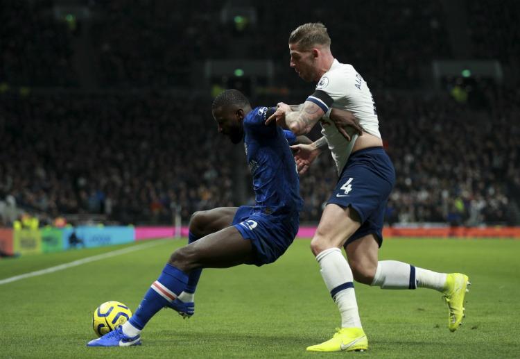 Premier League: Chelsea's Antonio Rudiger playing against Toby Alderweireld