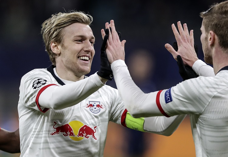 Emil Forsberg put the cherry on top after scoring Leipzig's final goal in their Champions League clash against the Spurs