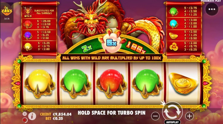 SBOBET's Lucky Dragon Ball has a 96.46% return-to-player rate