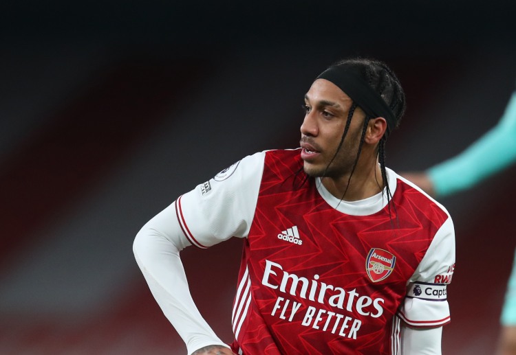 Pierre-Emerick Aubameyang could miss Arsenal's Europa League match against Villarreal