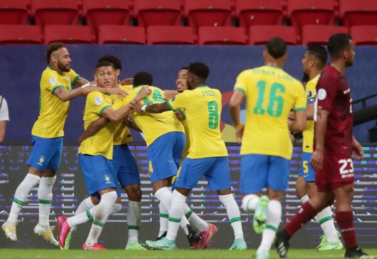 Gabriel Barbosa cetak satu gol ke gawang Venezuela di Copa America 2021