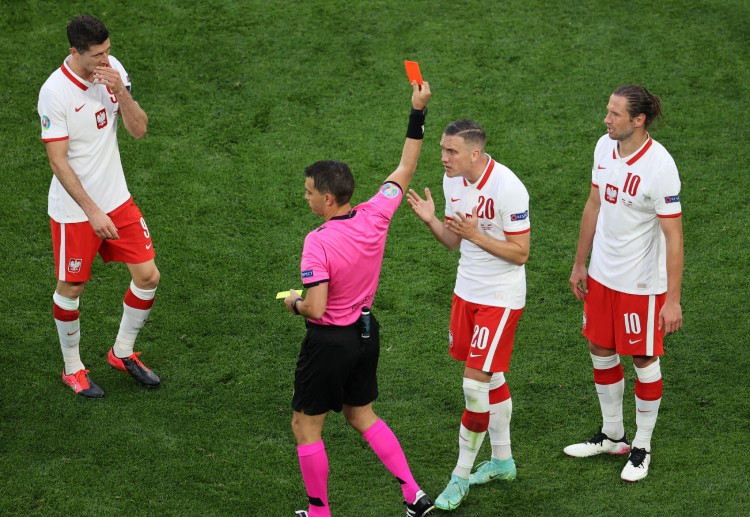 Euro 2020: Grzegorz Krychowiak receives a red card in Poland's 1-2 defeat against Slovakia