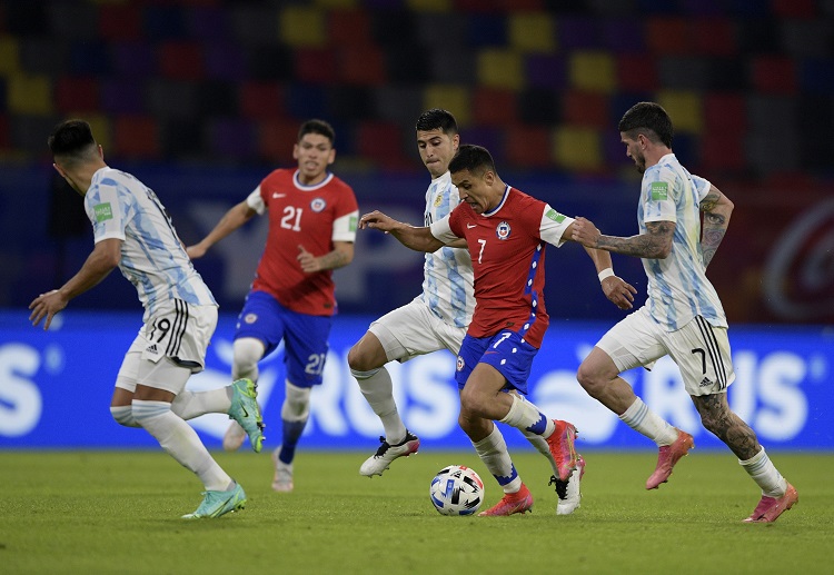 美洲杯智利 的粉丝正在望向镜头