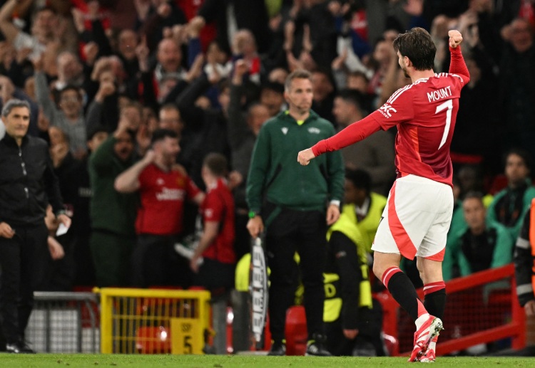 英超联赛 梅森·芒特近两场连场破门，成为曼联中场进攻亮点。