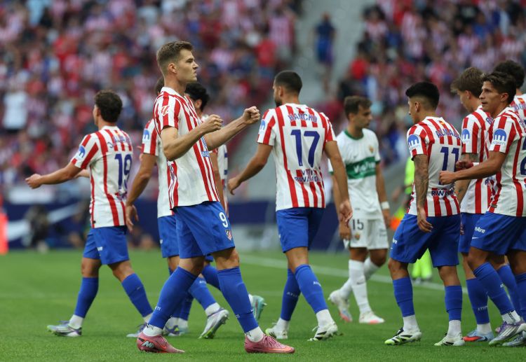 Atletico Madrid's Alexander Sorloth scored his first goal in the La Liga this season