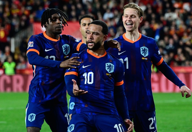 Can Memphis Depay score again for the Netherlands in their World Cup 2026 qualifier against Poland?