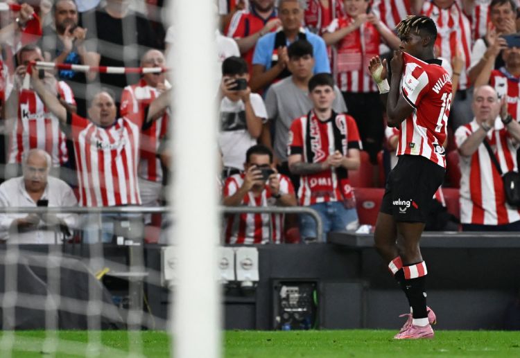 欧冠联赛  尼科·威廉姆斯的缺阵，对毕尔巴鄂竞技的影响不容小觑。