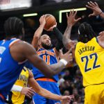 NBA Cup MVP Jalen Brunson looks set to extend his run of form as the Knicks host the Sixers