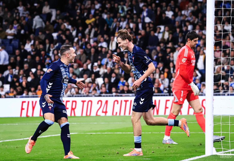 Williot Swedberg bagged a brace in Celta Vigo’s 0-2 La Liga win at Estadio Santiago Bernabeu